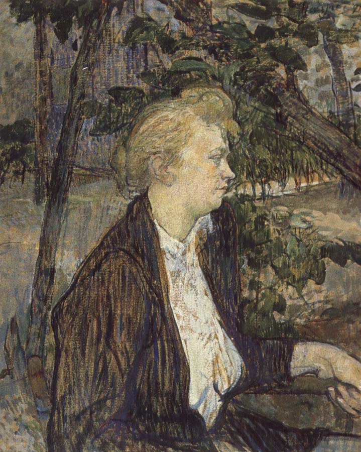 Woman Seated in a Garden